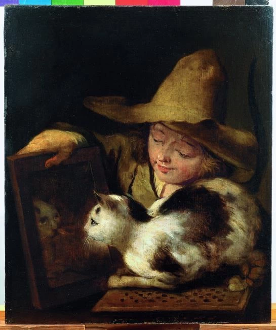 Ragazzo con gatto